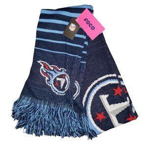 Tennessee Titans FOCO Brand NFL Breakway Blue Logo Scarf Football Unisex  NWT